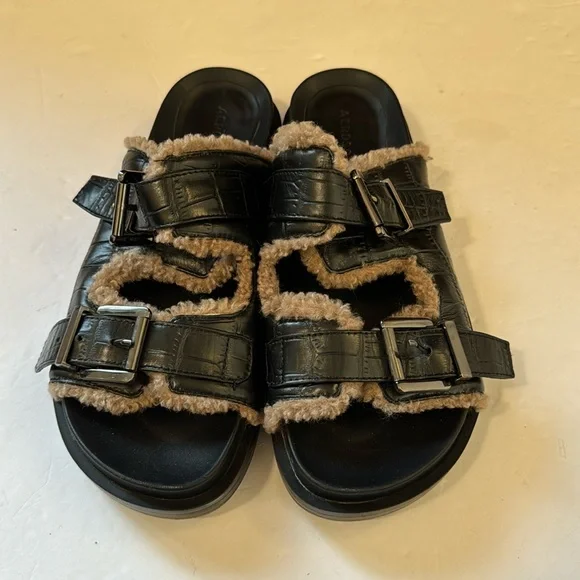 AEROSOLES Shoes Womens Aerosoles Olivia Faux Shearling Slide